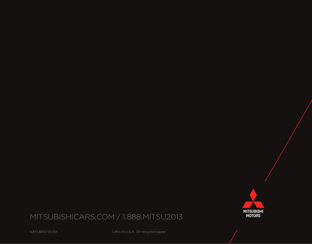 2013 Mitsubishi Full Line Brochure Page 18
